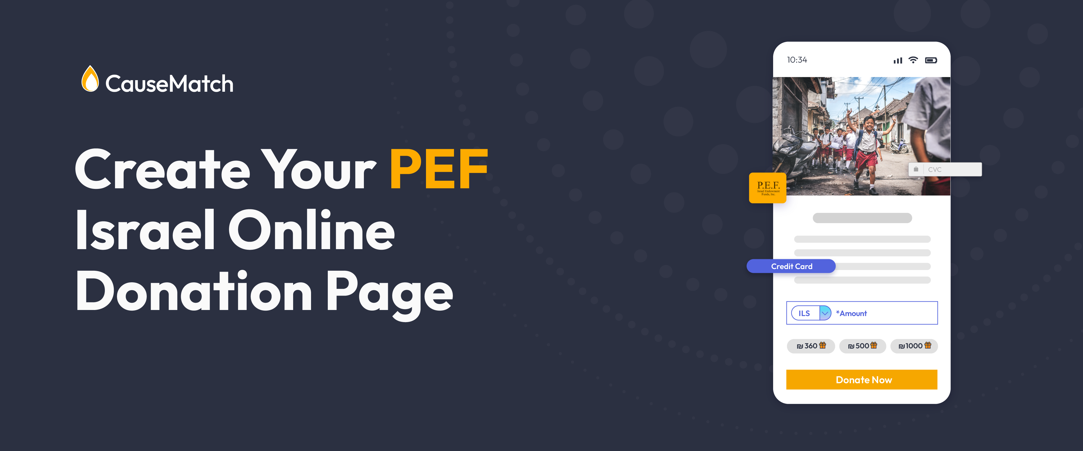 Create Your PEF Israel Online Donation Page